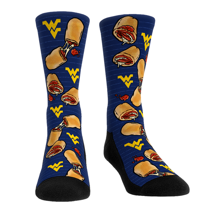West Virginia Mountaineers - Pepperoni Rolls by Rock 'Em Socks