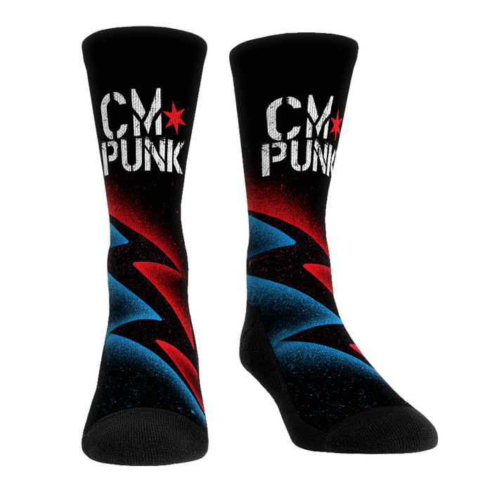 CM Punk - Bolt Splatter by Rock 'Em Socks