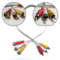 MINI RCA-RG6 F Connector + 20in White RCA Cable by Texas Depot