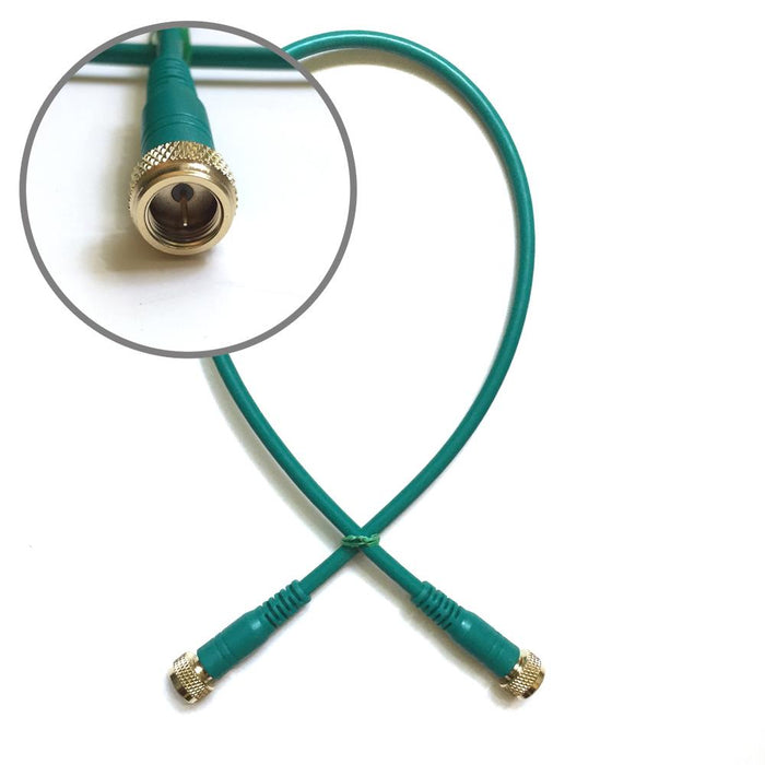 RG6 Male Green Coaxial Cable by Texas Depot
