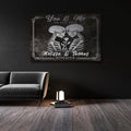 We Got This Skeleton Couple Sign II by Tailored Canvases