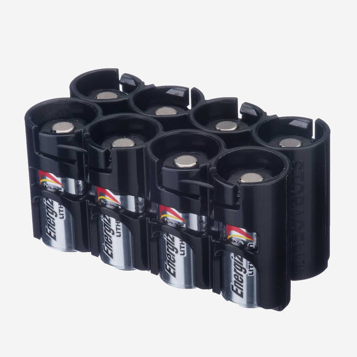 CR123 - 8 Pack (Black) by Storacell