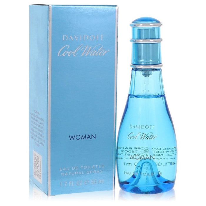 Cool Water by Davidoff Eau De Toilette Spray 1.7 oz for Women by Avera Group