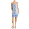 Aqua Fashion Floral Boarder Shift Dress by Vanessa Jane