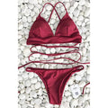 Cupshe Nobody Knows Cross Bikini Set, Size Small by Vanessa Jane