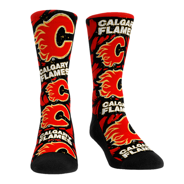 Calgary Flames - Logo Paint by Rock 'Em Socks