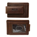 Cambridge Slim Full-Grain Leather Money Clip Wallet with RFID Protection by MiamiLeathers.com