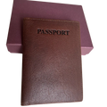 Full-Grain Leather Passport Cover – Cambridge Travel Passport Holder by MiamiLeathers.com