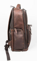 16" Cambridge Full-Grain Leather Laptop Backpack by MiamiLeathers.com