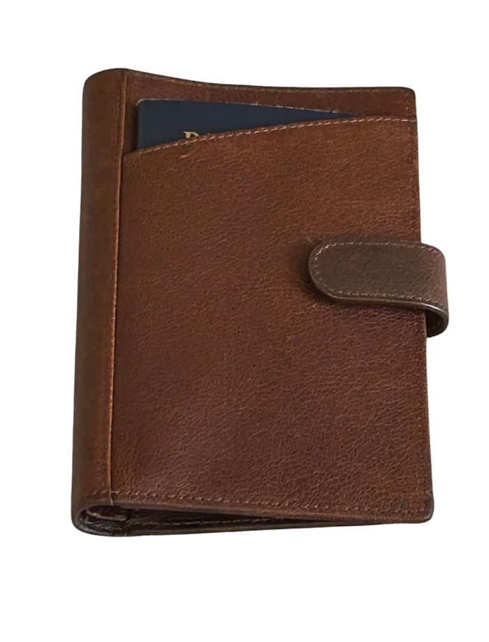 Cambridge Full-Grain Leather Travel Wallet & Passport Organizer by MiamiLeathers.com