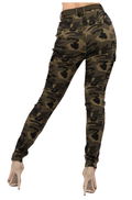 Skinny Camo Cargo Pants with Belt by The House of Stylez
