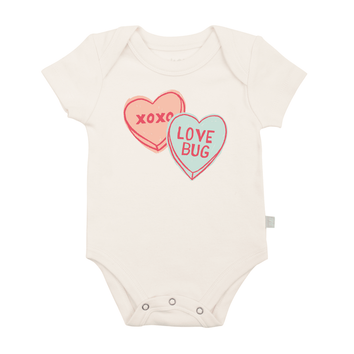 graphic bodysuit | candy hearts by Finn + Emma