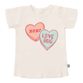 graphic tee | candy hearts by Finn + Emma