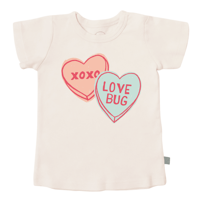 graphic tee | candy hearts by Finn + Emma