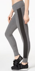 Ideology Mesh Trim Solid Color Performance Yoga Leggings by Vanessa Jane