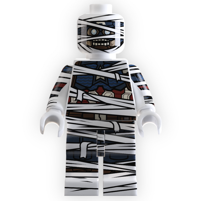 CAPTAIN as Mummy Minifig made using LEGO parts by B3 Customs