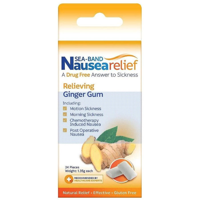 Sea-Band Ginger Gum, Anti-Nausea 24 ea / 2 Oz by Pasteur Pharmacy