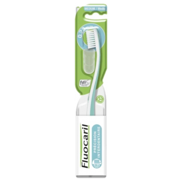 Fluocaril Interdental Precision 0.23mm Medium Toothbrush- Green by Pasteur Pharmacy