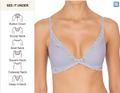 Natori Feathers Contour Plunge Lace-Trim Bra, 36DDD by Vanessa Jane