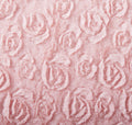 DaDa Bedding Pastel Pink Faux Fur Pillow Cover by DaDalogy Bedding Collection