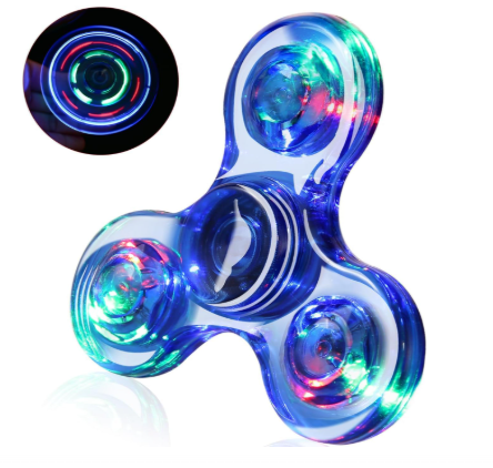 3-Pack: LED Fidget Spinner – Light Up Spin and Glow in the Dark Sensory Toy by DailySale