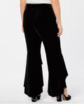 I.N.C. Plus Size Tulip-Hem Velvet Bootcut Pants by Vanessa Jane