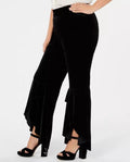 I.N.C. Plus Size Tulip-Hem Velvet Bootcut Pants by Vanessa Jane