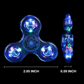 3-Pack: LED Fidget Spinner – Light Up Spin and Glow in the Dark Sensory Toy by DailySale