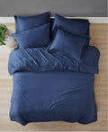 Clean Sapces 5-PC. Twin XL Comforter Set, Navy by Vanessa Jane