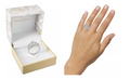 Charter Club Fine Silver Plate Crystal Crown Ring, Size 6 by Vanessa Jane