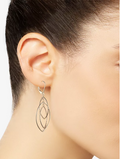 Anne Klein Gold-Tone Orbital Drop Extra Large Earrings by Vanessa Jane