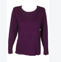 JM Collection Women's Studded-Cuff Sweater by Vanessa Jane