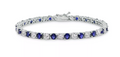Giani Bernini Cubic Zirconia Green Tennis Bracelet in Sterling Silver by Vanessa Jane