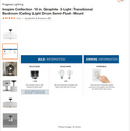 Progress Lighting Inspire Collection Graphite 3-Light 18in Semi-Flush Mount by Vanessa Jane