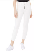 Calvin Klein Jeans Button-Fly Ankle Skinny Jeans, Size 30W by Vanessa Jane