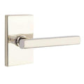 Emtek Modern Rectangular Rosette with Freestone Dummy Leverset, Satin Nickel by Vanessa Jane