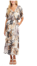 Karen Kane Womens Cuffed Sleeve Dress in Print, Size Large by Vanessa Jane