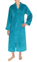 Miss Elaine Textured Fleece Long Zip Robe by Vanessa Jane
