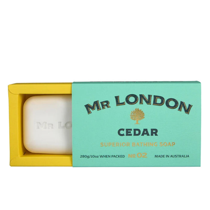 Mr London Cedar No 02 Superior Bathing Soap for Men 280g/10oz by Pasteur Pharmacy