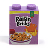 Raisin Bricks Cereal 1x2x2 Brick on real LEGO part - B3 Customs