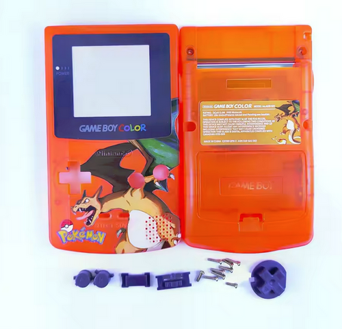 GBC Game Boy Color Case Replacement Shell Full Housing Pokemon by VintageVideoGameStore