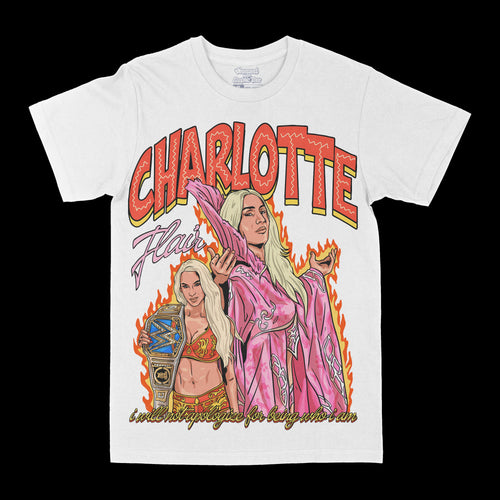 Charlotte Flair "Who Am I" Graphic Tee by Obsessed with graphic tees