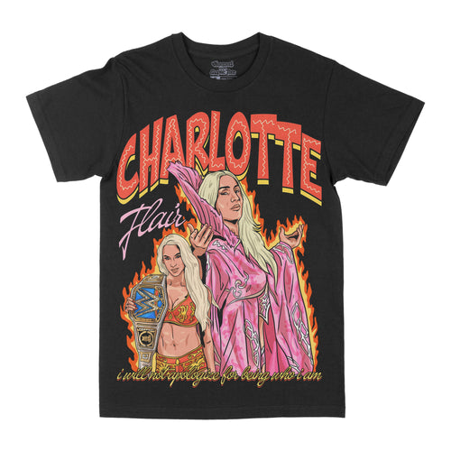 Charlotte Flair "Who Am I" Graphic Tee by Obsessed with graphic tees