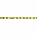 9.6 Ct Emerald Green Peridot Prong Silver Tennis Bracelet by Fine Color Jewels