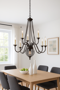 Trans Globe Lighting - French Basket -Ten Light 2-Tier Chandelier by Vanessa Jane