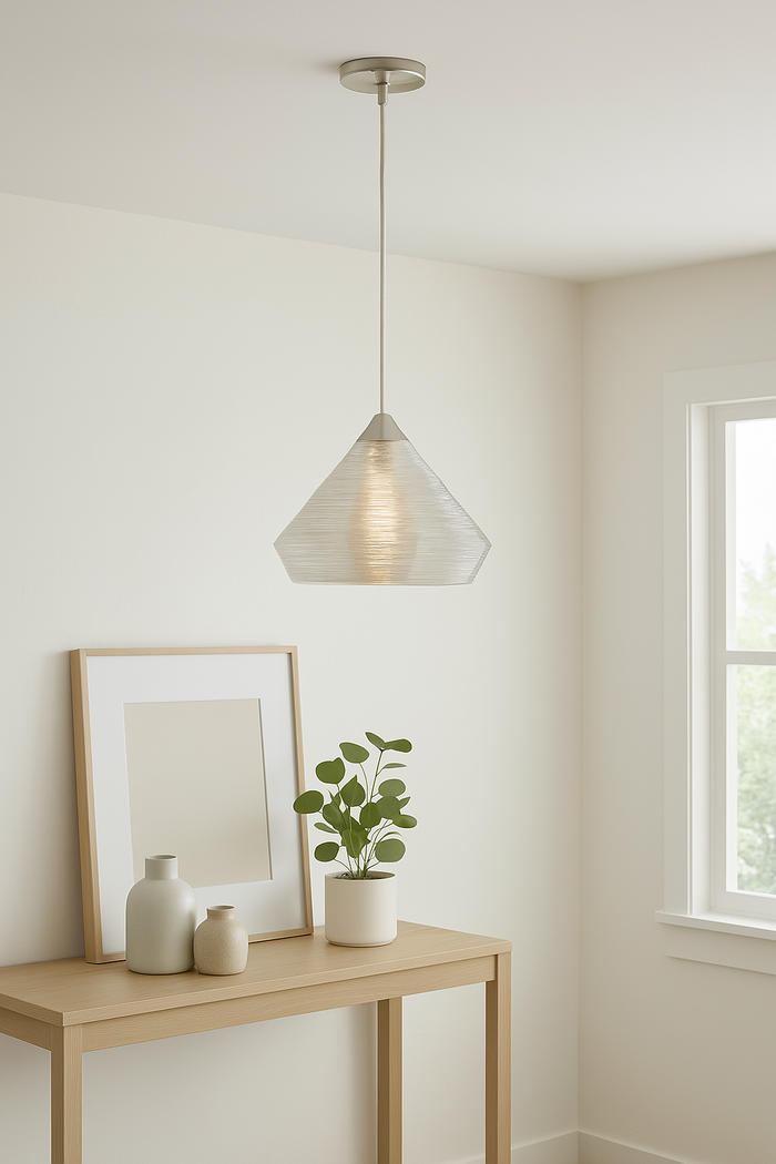 Trans Globe PND-961 One Light Pendant, Polished Chrome Finish by Vanessa Jane