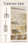 Trans Globe 9-Light Polished Chrome LED Island Pendant with Clear Glass by Vanessa Jane