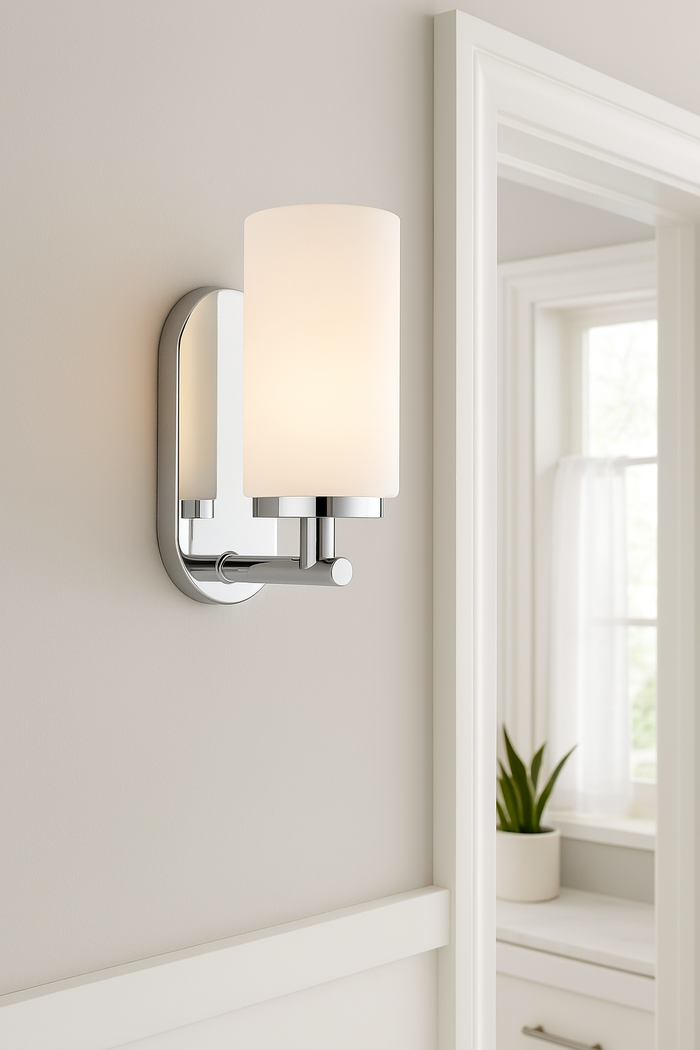 Sea Gull Lighting Oslo Wall Sconce in Chrome by Vanessa Jane