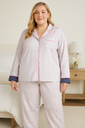 Charter Club Women's Satin Notch-Collar Pajama Top by Vanessa Jane