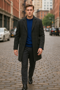 Calvin Klein Mens Prosper X-Fit Slim Fit Overcoat by Vanessa Jane